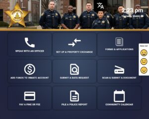 Kiosk Office Suite Law Enforcement user interface 1280x1024
