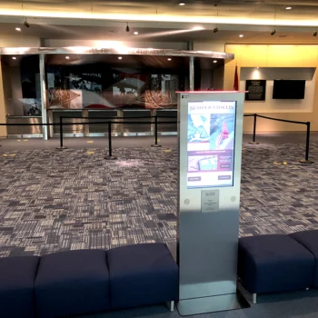 Marine Corps Heritage Foundation visitor center kiosk Marine Corps Heritage Foundation visitor center kiosk