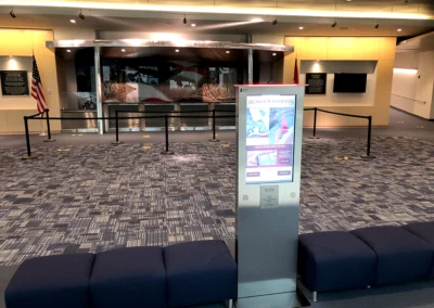 Marine Corps Heritage Foundation visitor center kiosk
