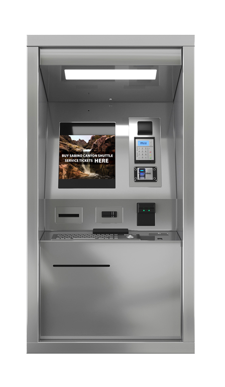 Pima AZ ticketing thru-wall kiosk