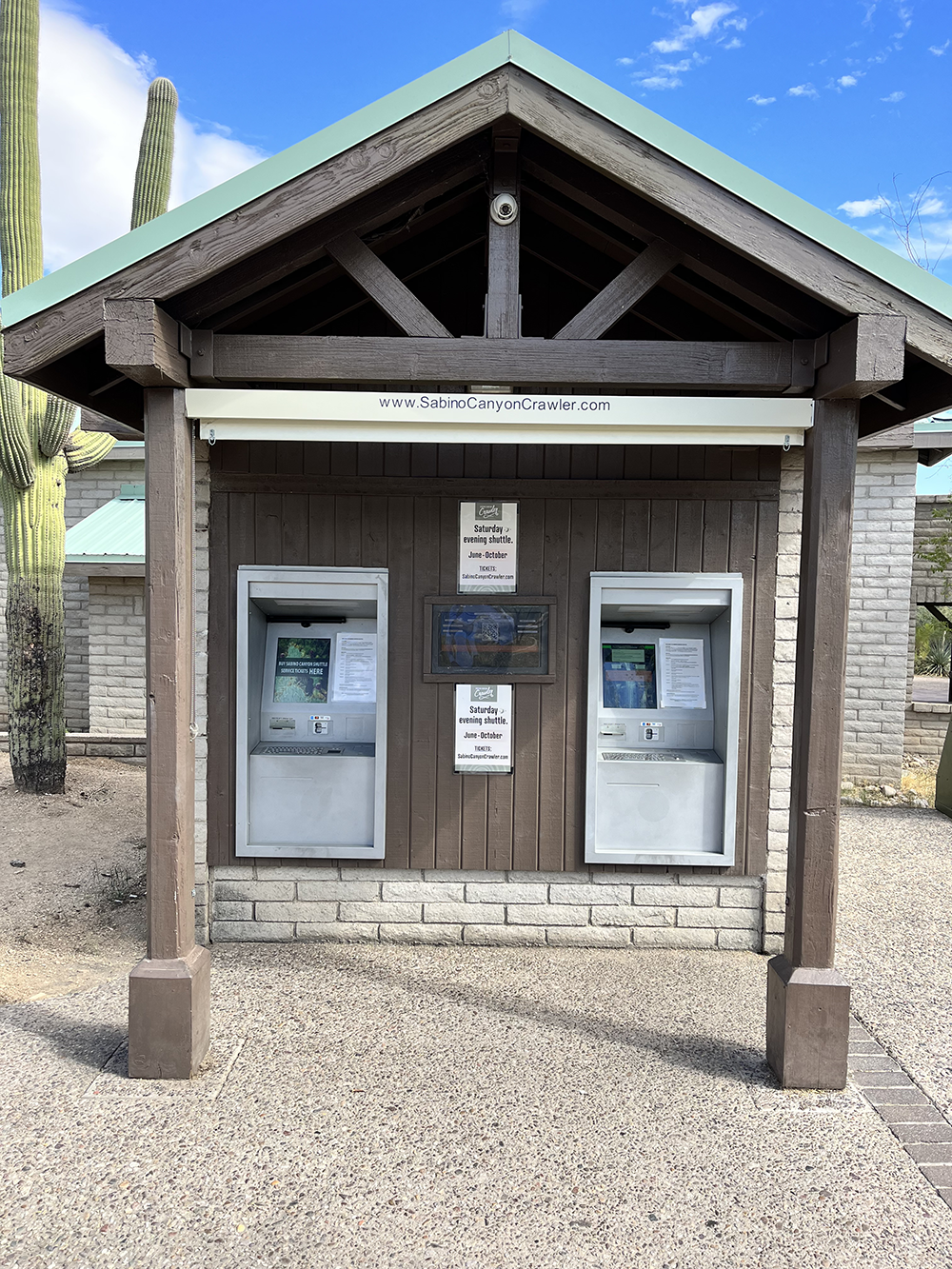 Thru-wall ticketing kiosks