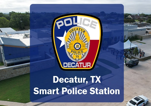Decatur TX Smart Police Station customer webpage graphic