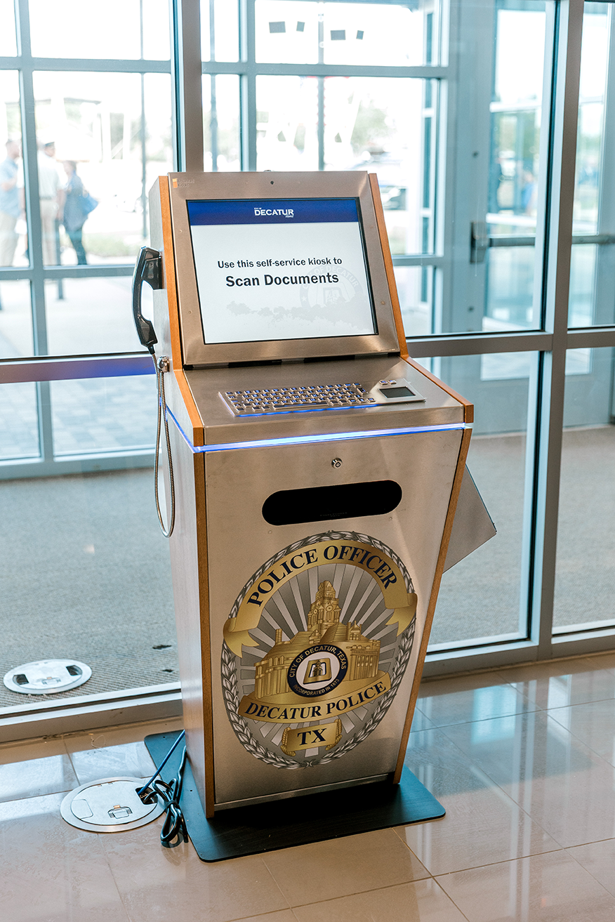 Decatur smart police station kiosk office suite