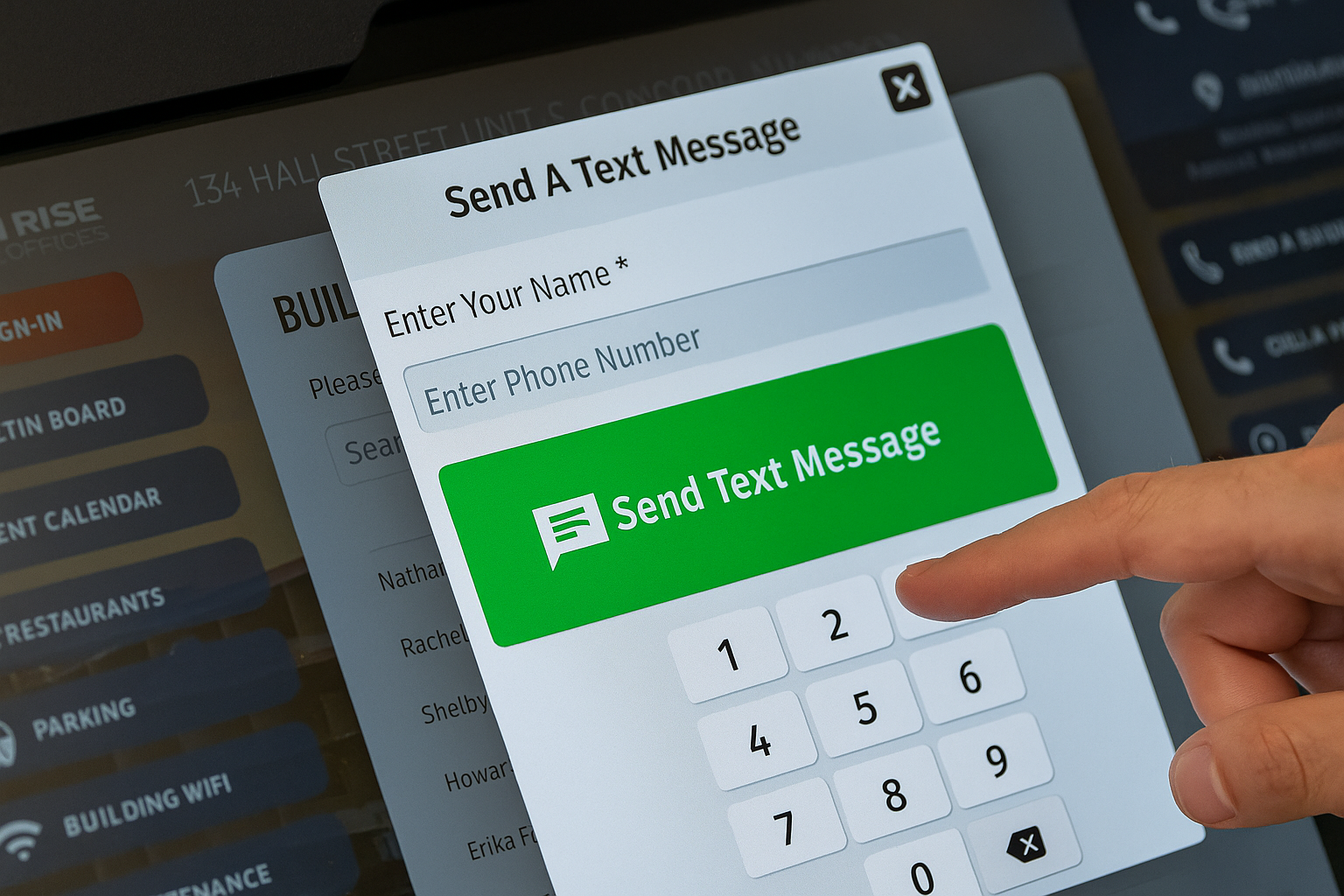 SMS and Send Text Messages-Tablet Kiosk SMS and Send Text Messages-Tablet Kiosk