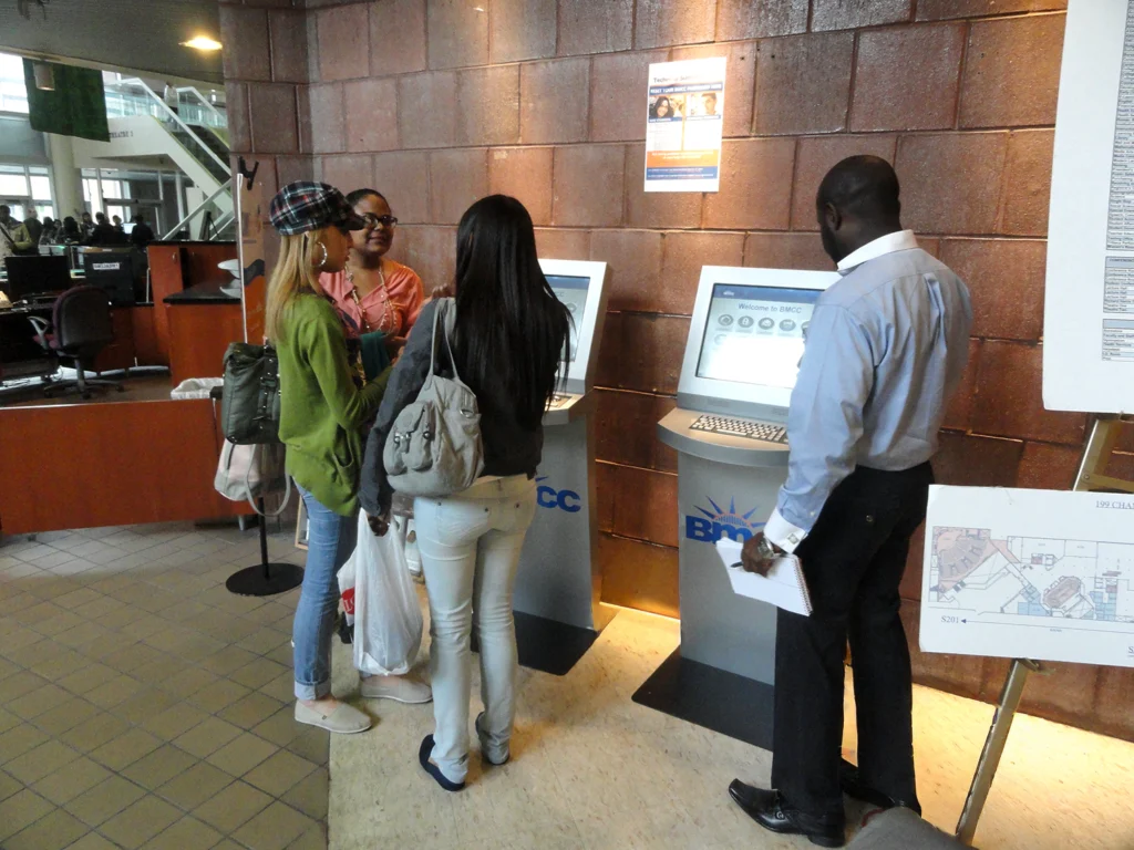 BMCC student center kiosks