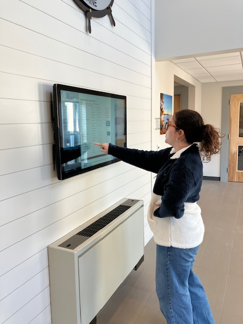 Town of Eliot wall mounted touchscreen kiosk