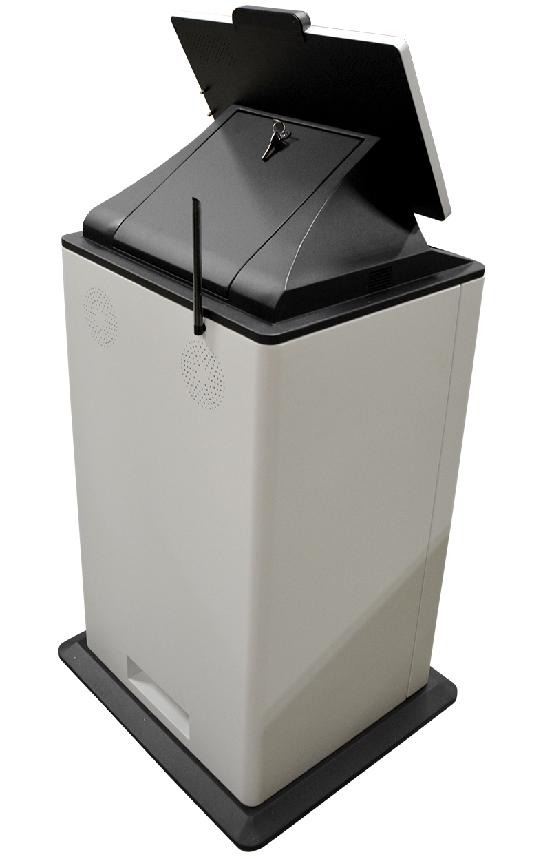 Vault kiosk back angle