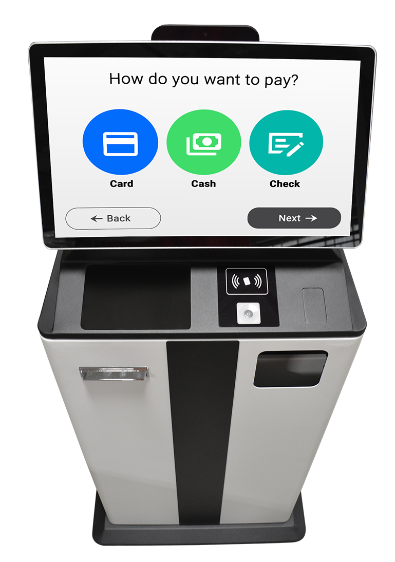 Vault kiosk top - choose payment type