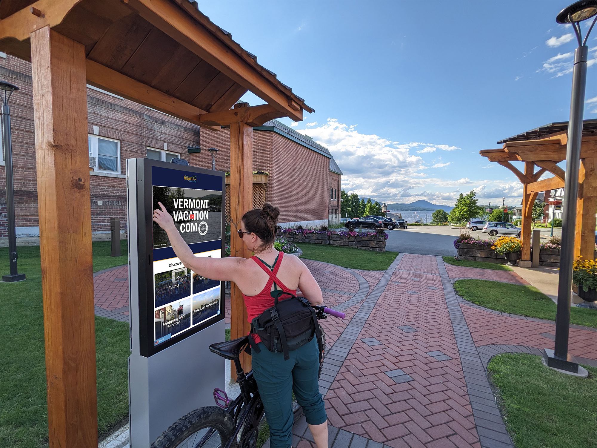 Newport Vermont Outdoor Monolith with CityGuide Software Newport Vermont Outdoor Monolith with CityGuide Software