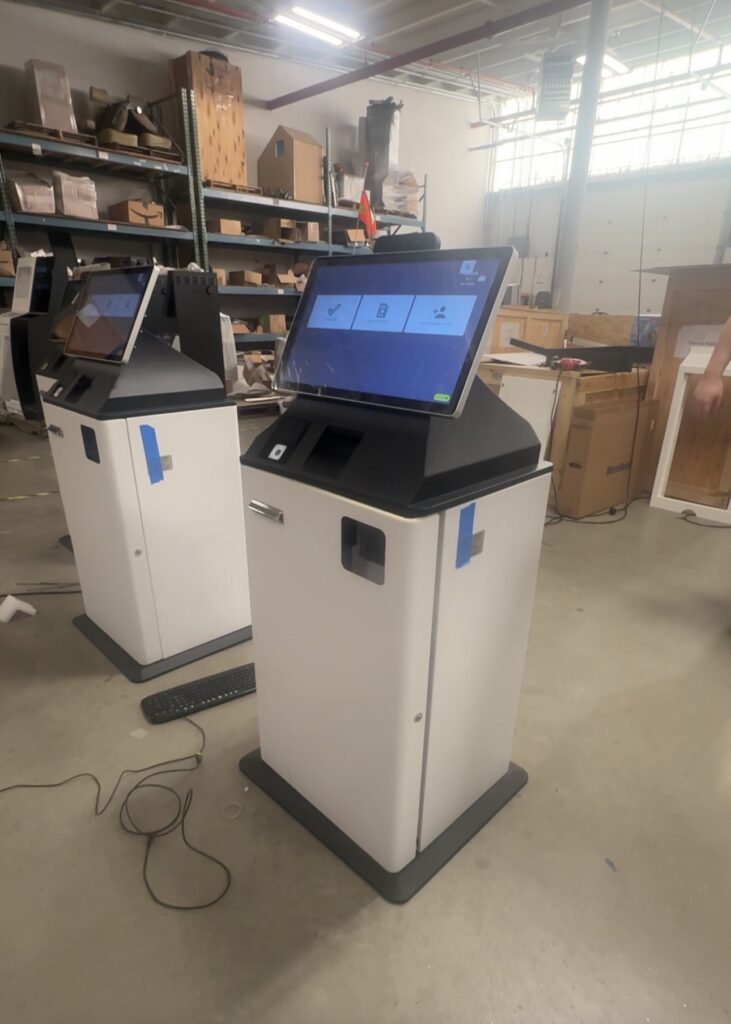 Vault Payment Kiosk on Shop Floor