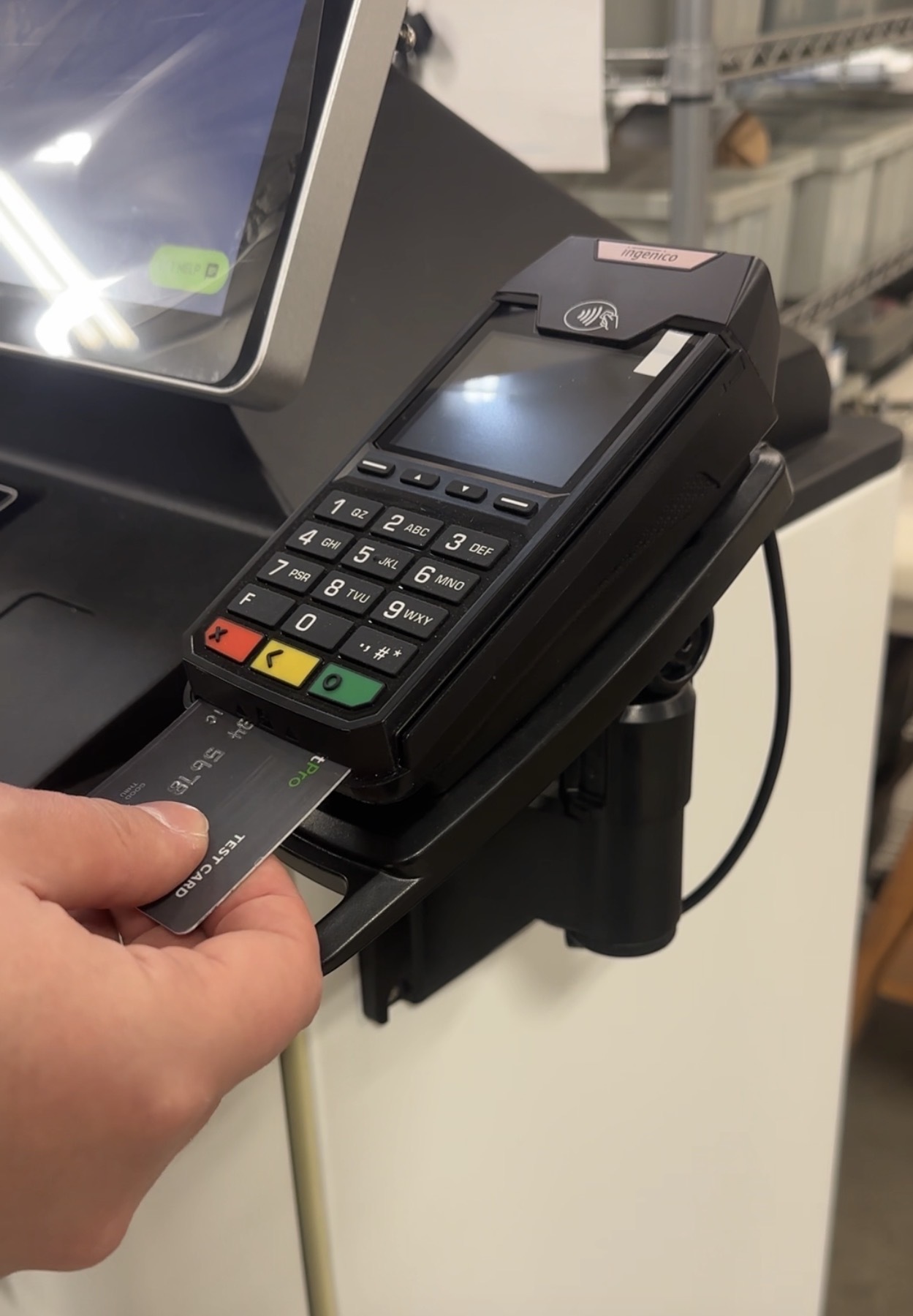 Vault Payment Kiosk Accepting a Credit Card