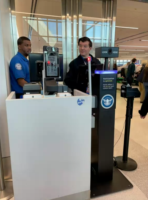 Airport identity verification kiosk hardware