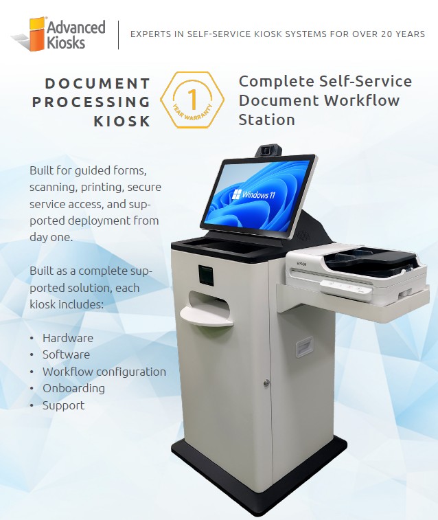 Document Processing Kiosk Brochure