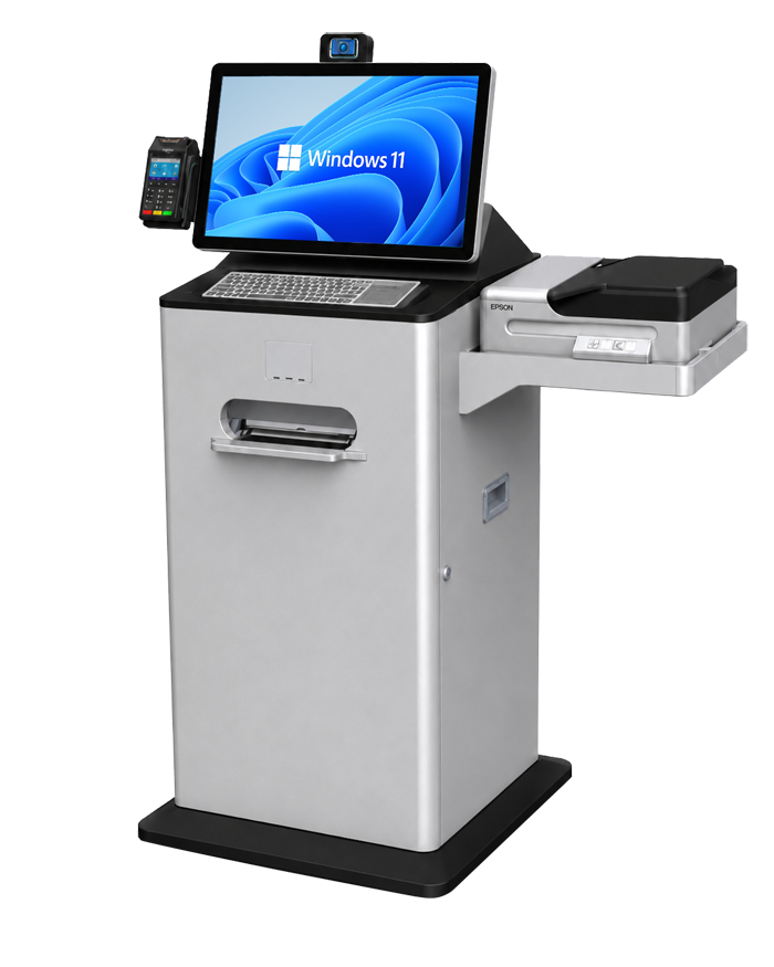 Document Processing kiosk left