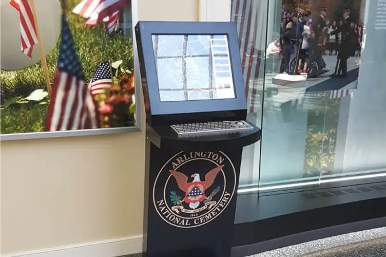 freestanding kiosk gallery