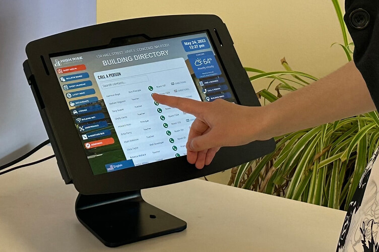 tablet kiosk gallery