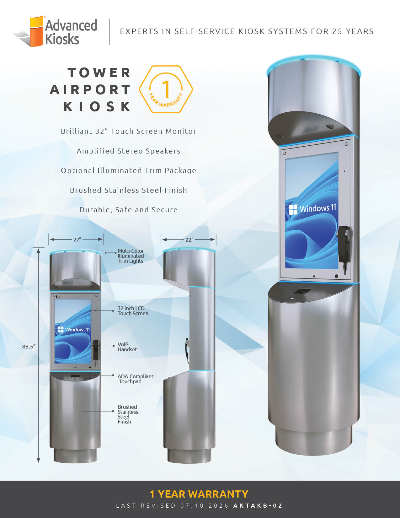 Tower Airport Kiosk Brochure Cover