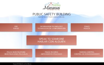 manassas public safety building VMS