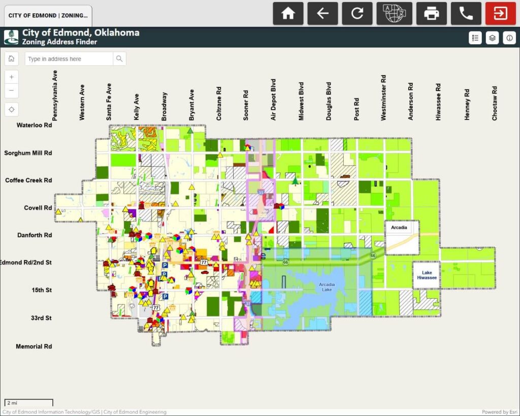 Edmond OK - Zoning Map