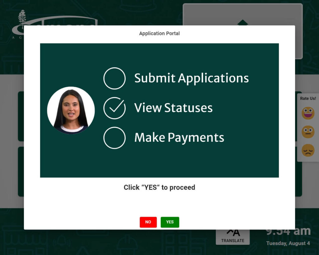 Edmond OK instructional popup video - Application Portal 2