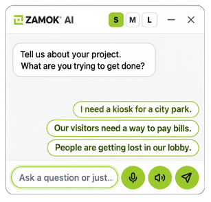 Ask our AI advisor about self-service kiosk solutions