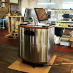 American Made Island Kiosk Machine in Manufacturing