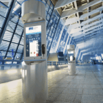 Tower Kiosk Providing Self-Service in Airports