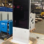Outdoor Kiosk Large Screen Monolith Front In Production