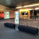 Marine Heritage Foundation lobby with a large screen kiosk machine