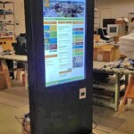 Touch Screen Kiosk being tested at Kiosk Factory