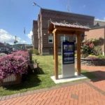 Outdoor tourism engagement kiosk