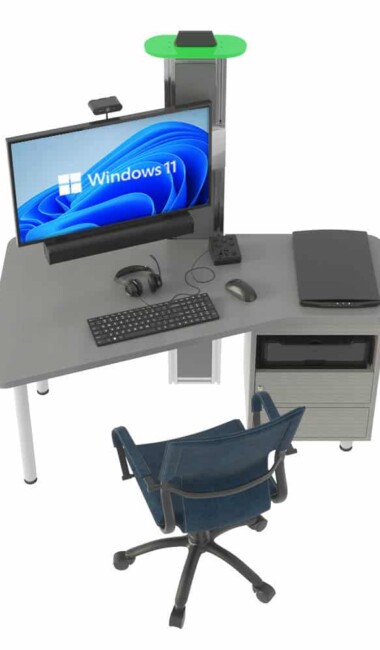 Aegis Desk self service kiosk top view