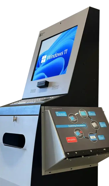 Document kiosk left angle hardware only