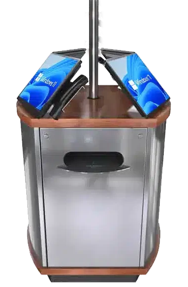 Island Kiosk side view