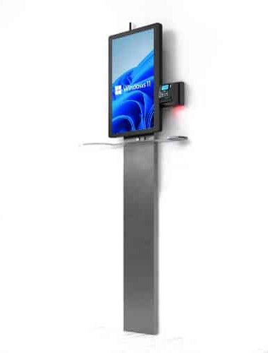 Retail Wall Kiosk card reader with base