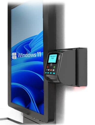 Retail Wall Kiosk card reader side view