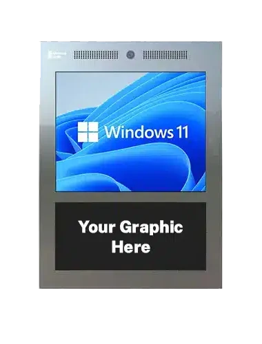 Compact power kiosk front view