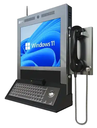 compact power kiosk - front left options