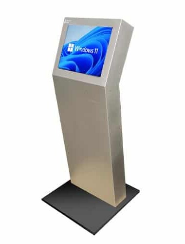 Enviro outdoor kiosk right angle view